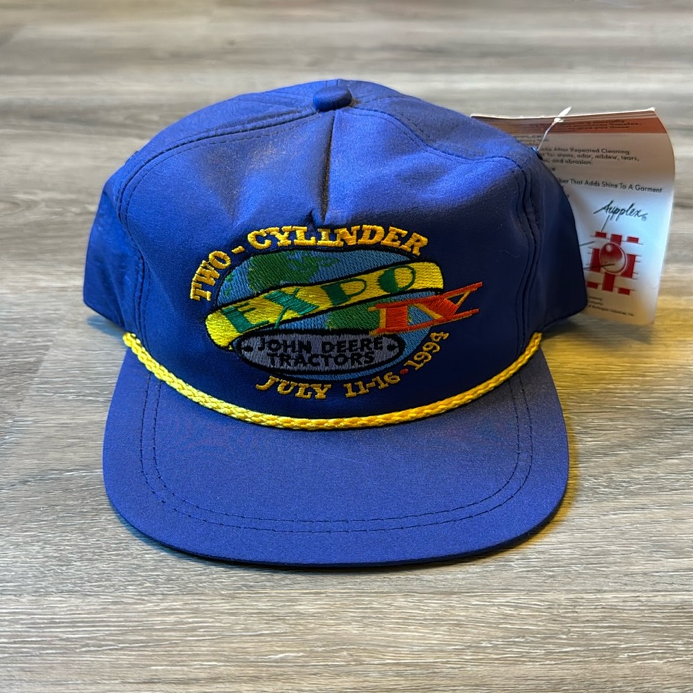 Vintage John Deere Snapback / 1994 / New / Blue / Trucker Style